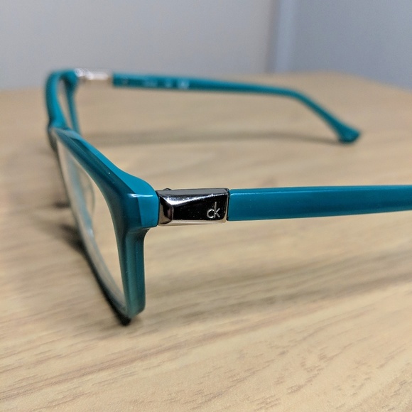 Calvin Klein Teal Glasses - Picture 6 of 8
